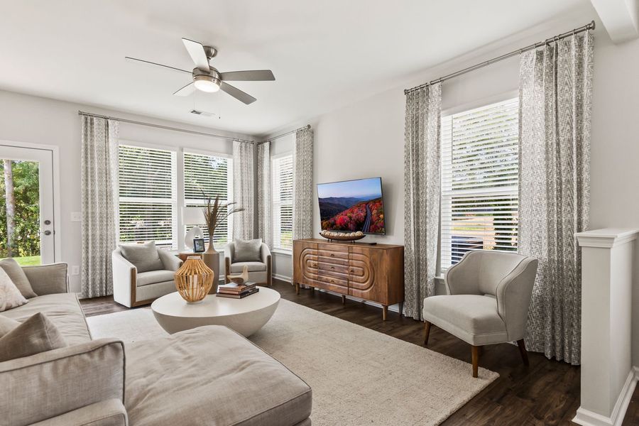 Representative furnished interior of a home built from the The Summerton by Stanley Martin Homes in Bridgeport Single Family Homes, Greenville (Image 6).
