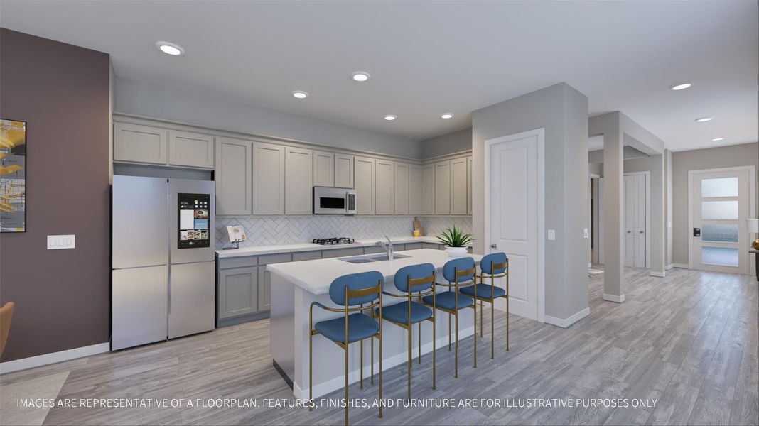 Furnished interior view inside a new home in La Segarra 40', Brookshire (Image 7).