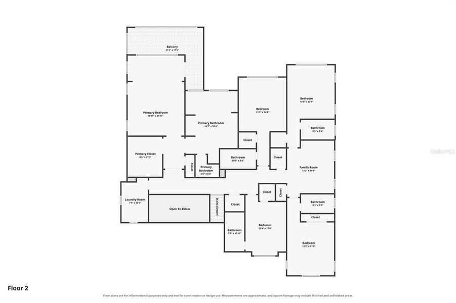 2D floor plan layout of this home in , Windermere, FL (Image 6).
