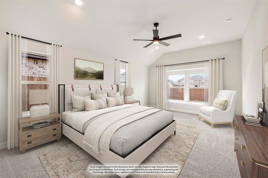 Furnished interior view inside a new home in Eagle Glen 50, Alvarado (Image 17).