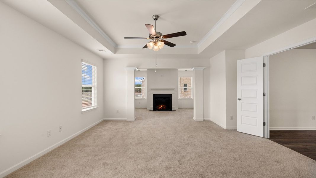 Spacious, unfurnished interior of a new home in The Gates at Pates Creek, Hampton (Image 28).