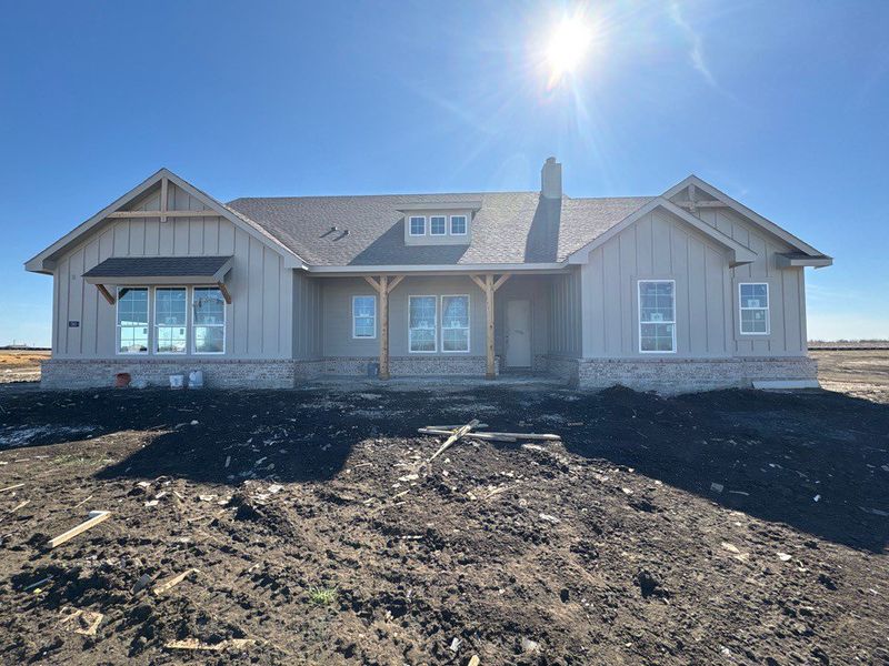 In-progress construction of a new home in Clear Sky Addition, Valley View, TX (Image 3).