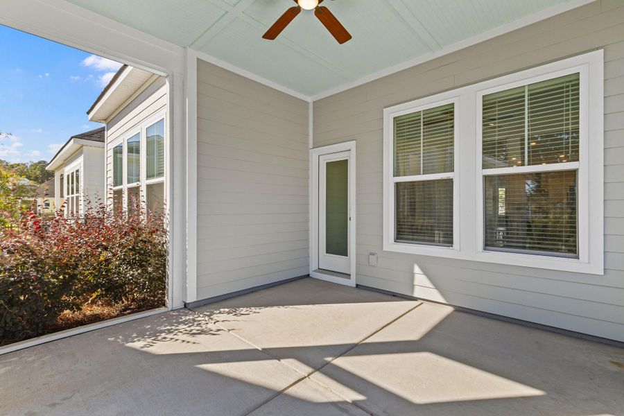 Exterior details and patio area of a home in , Charleston (Image 27).