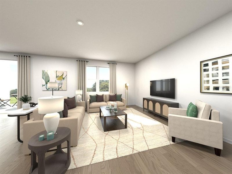 Furnished interior view inside a new home in Coasterra - Reserve Series, Palmetto (Image 4). Furnished interior view inside a new home in Coasterra - Reserve Series, Palmetto (Image 4).