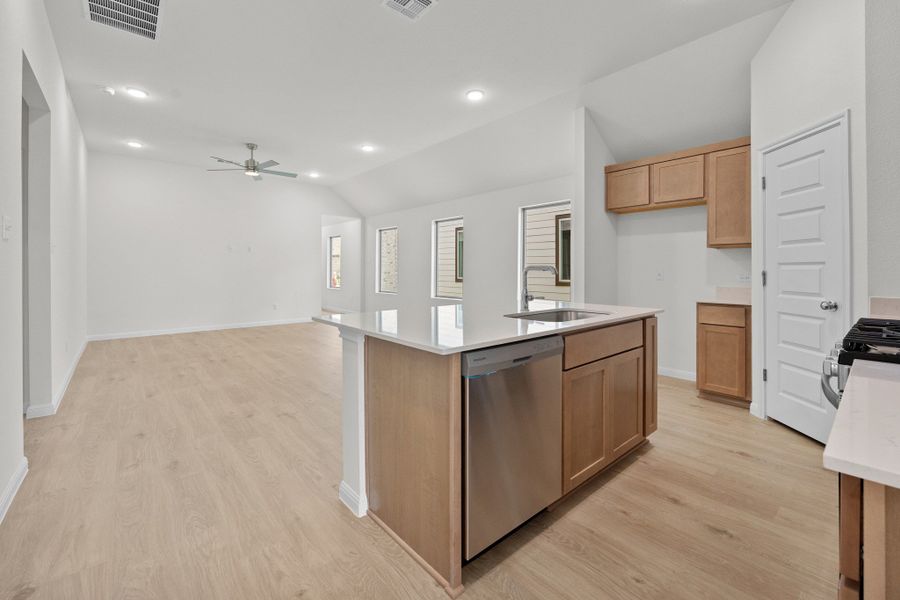 Furnished interior view inside a new home in Trinity Ranch, Elgin (Image 9).