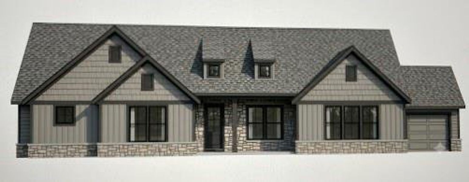 Exterior rendering of this home design in , Monroe, GA (Image 1). Exterior rendering of this home design in , Monroe, GA (Image 1).