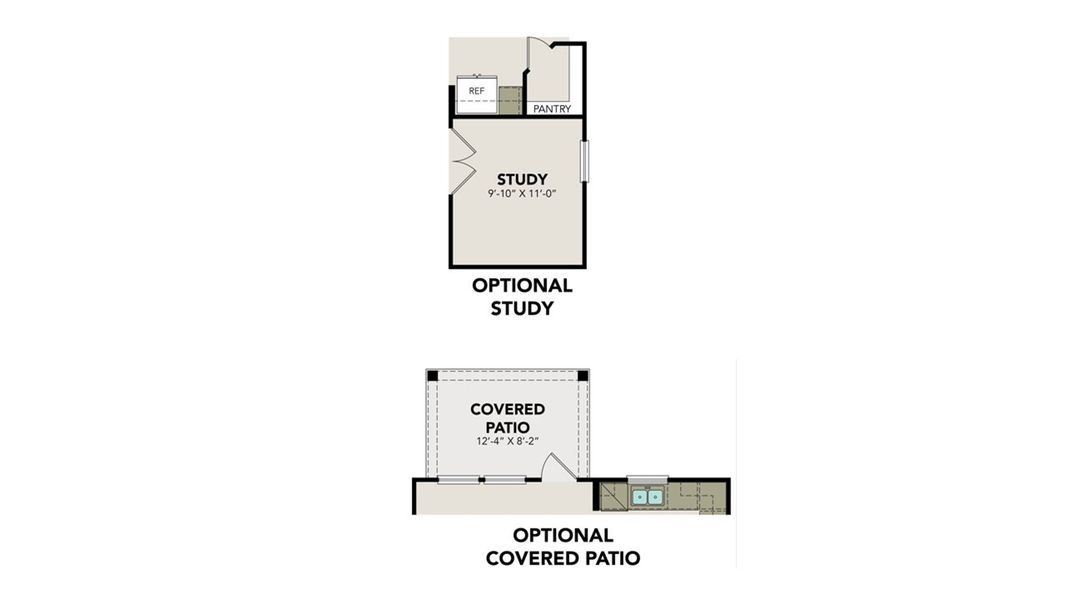 2D floor plan layout for the The Florence C by Davidson Homes LLC in Buffalo Way Villas, Houston, TX (Image 5).
