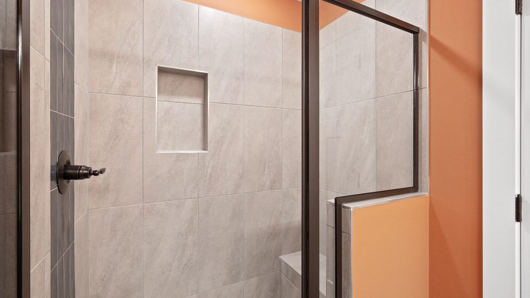 Owner's Bathroom of the Rochester Design by DRB Homes