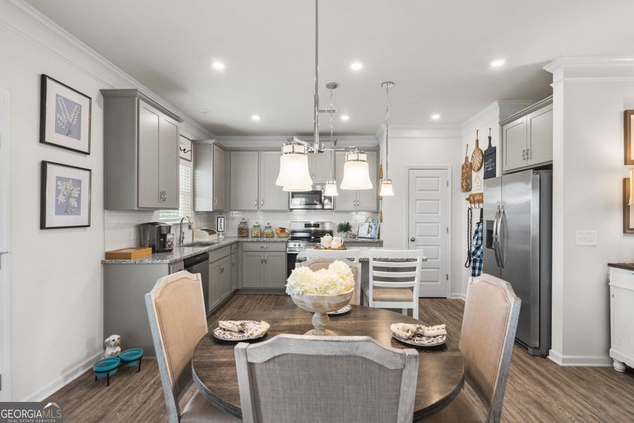 Furnished interior view inside a new home in Bryson Farms, Byron (Image 13).