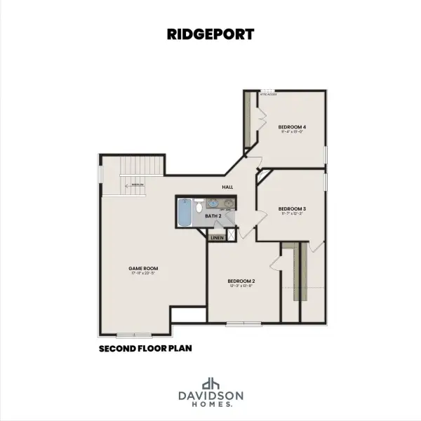 2D floor plan layout of this home in Bradshaw Farms, Mount Juliet, TN (Image 3).