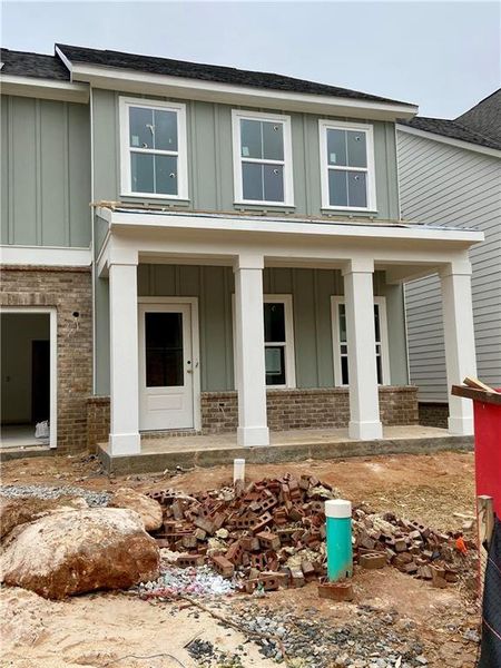 In-progress construction of a new home in Arbors at Richland Creek, Buford, GA (Image 17). In-progress construction of a new home in Arbors at Richland Creek, Buford, GA (Image 17).