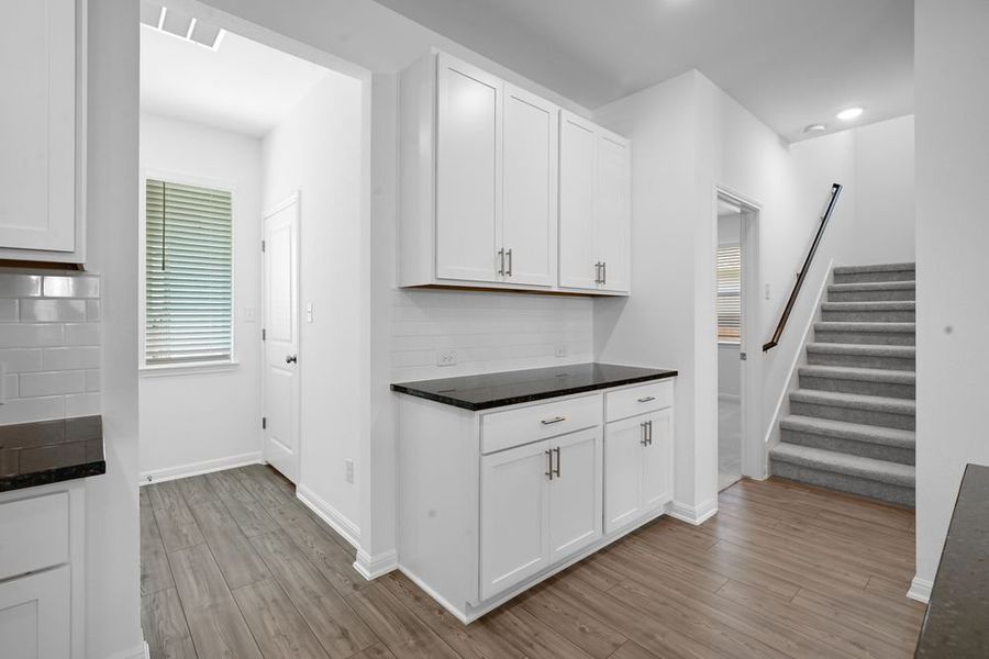 Furnished interior view inside a new home in Emory Crossing 40s, Hutto (Image 7). Furnished interior view inside a new home in Emory Crossing 40s, Hutto (Image 7).