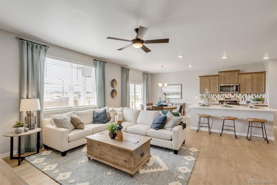 Furnished interior view inside a new home in Spring Valley Ranch, Elizabeth (Image 11).