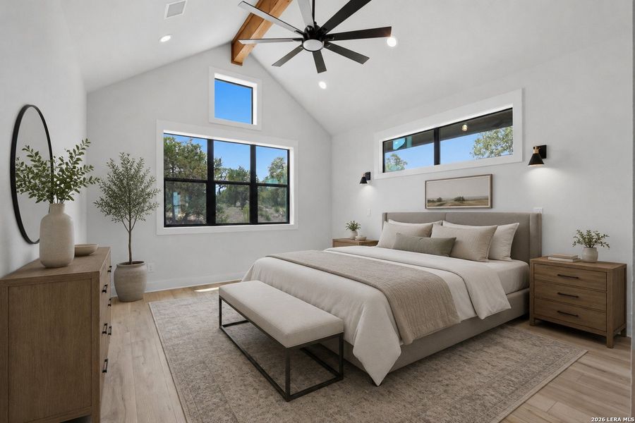 Furnished interior view inside a new home in , Spring Branch (Image 37).