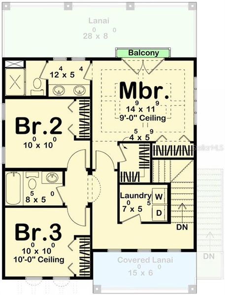 2D floor plan layout of this home in , Tampa, FL (Image 4). 2D floor plan layout of this home in , Tampa, FL (Image 4).