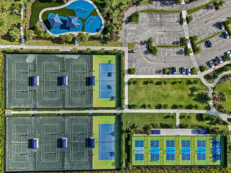 Sports Courts and Amenities from Above