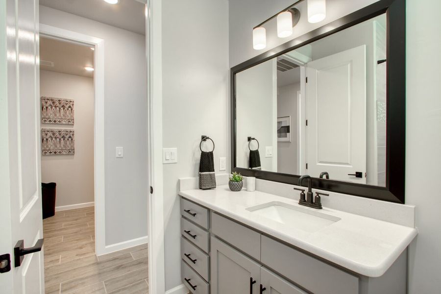 Representative furnished interior of a home built from the Sage by Hakes Brothers in Hillside Park, El Paso (Image 37).