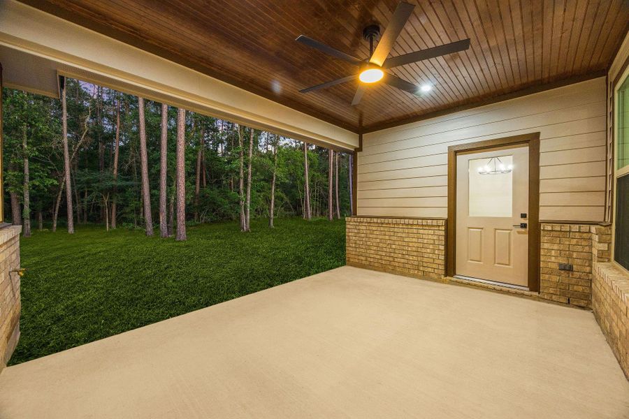 Exterior details and patio area of a home in , Porter (Image 29).