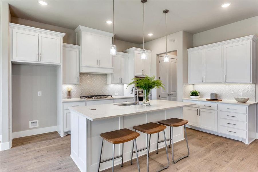 Furnished interior view inside a new home in Ladera at the Reserve, Mansfield (Image 5).