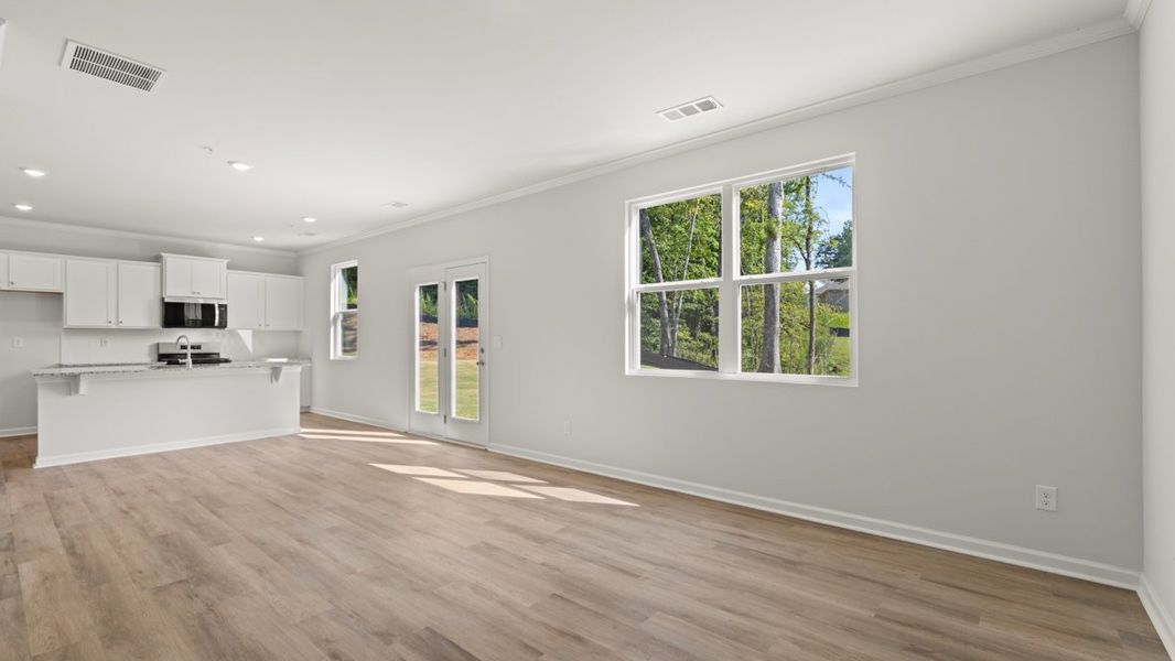 Representative unfurnished interior of a home built from the Belhaven by D.R. Horton in Braselton Village, Braselton (Image 17).