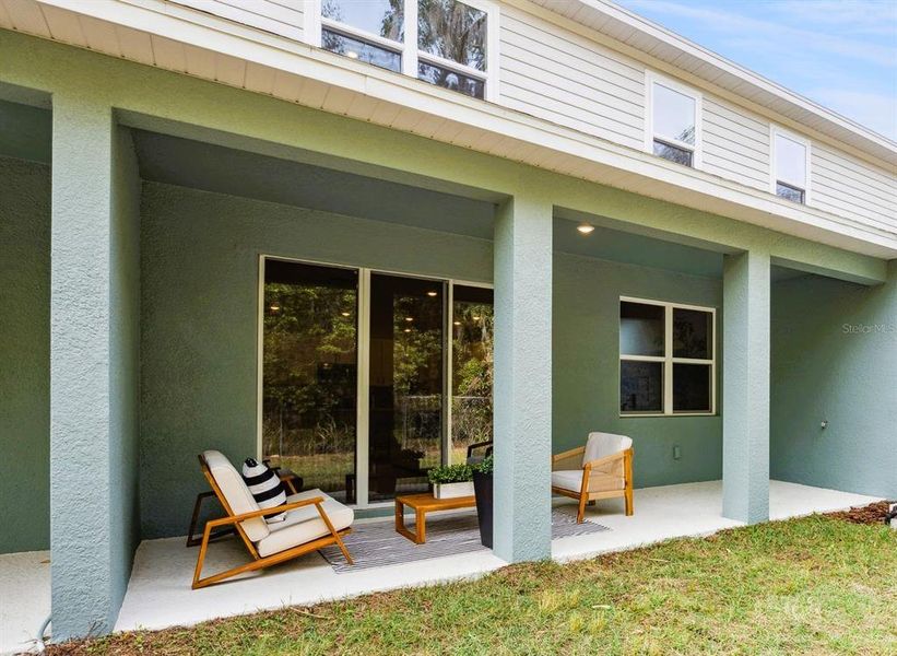 Exterior details and patio area of a home in Terra Haven, St. Cloud (Image 25).