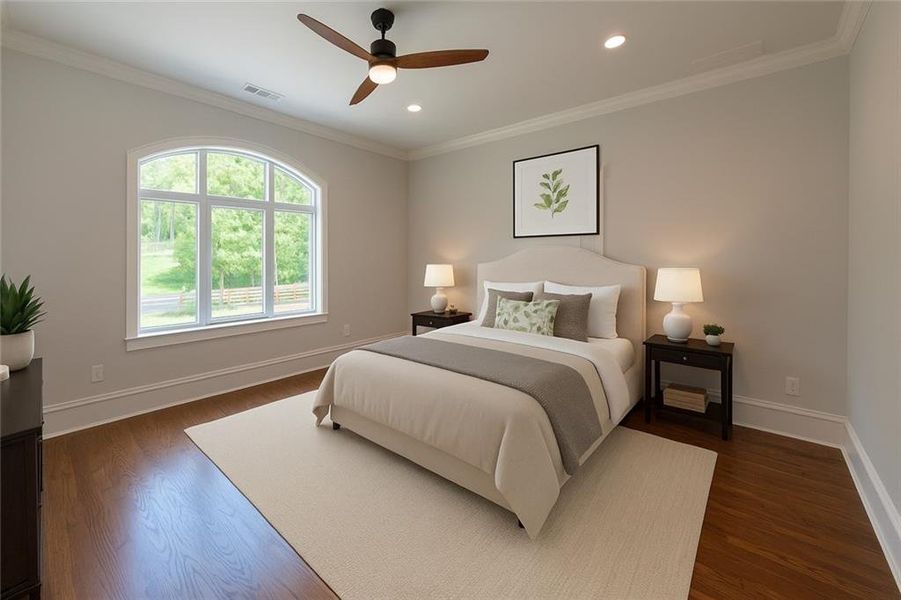 Furnished interior view inside a new home in , Roswell (Image 38).