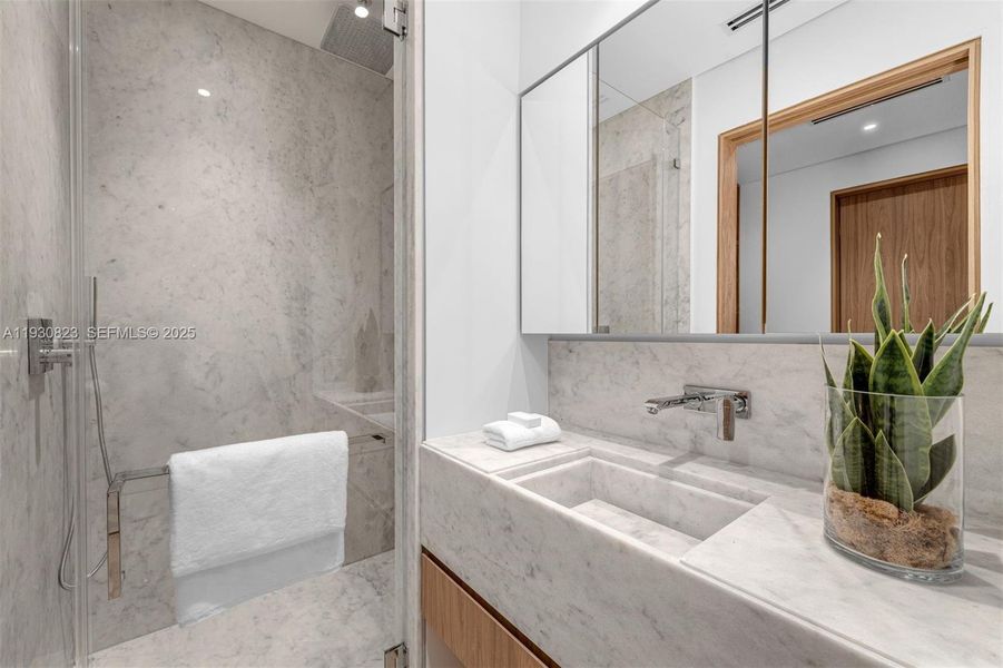 Furnished interior view inside a new home in , Miami (Image 13).