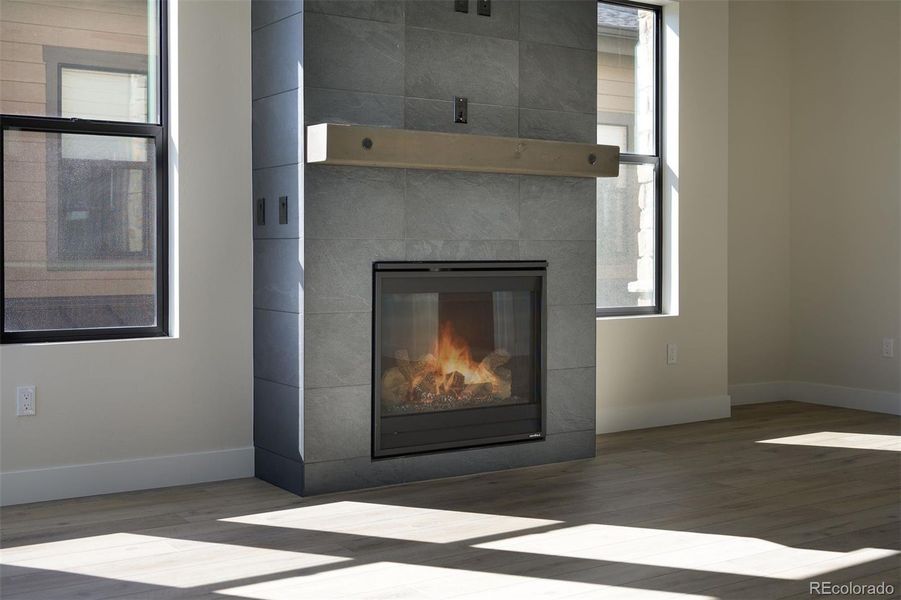 Fireplace in living room-2nd floor Fireplace in living room-2nd floor