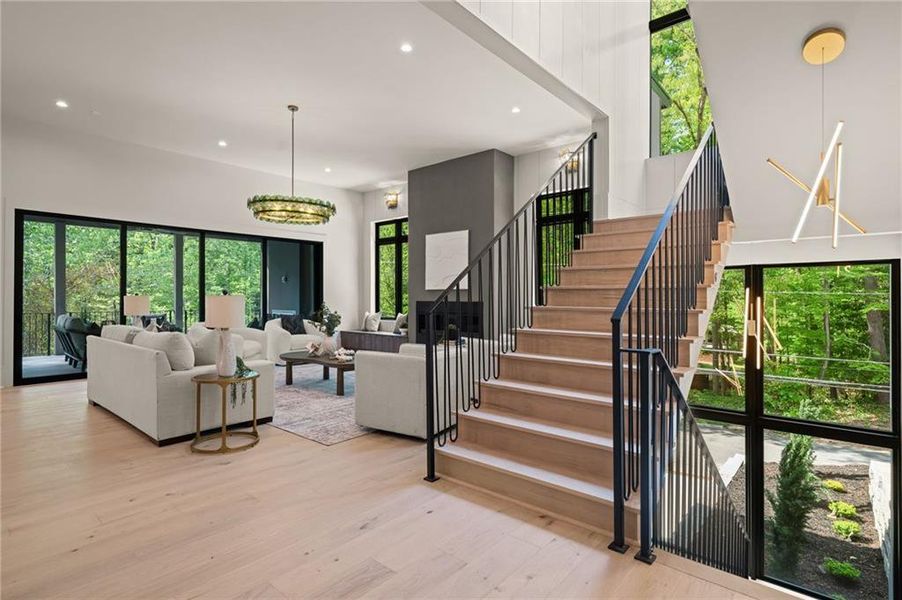 Furnished interior view inside a new home in , Atlanta (Image 35).