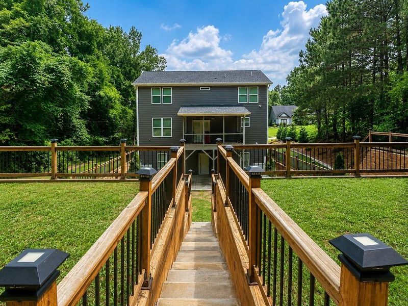 Exterior details and patio area of a home in , Atlanta (Image 11). Exterior details and patio area of a home in , Atlanta (Image 11).