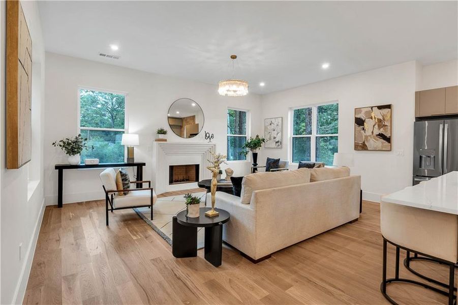 Furnished interior view inside a new home in , Decatur (Image 12).