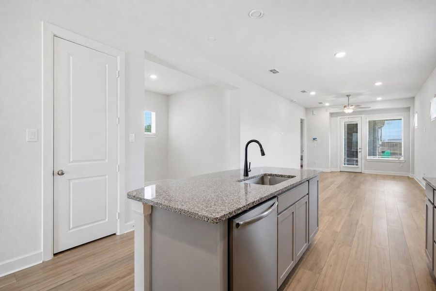 Furnished interior view inside a new home in The Groves 35', Humble (Image 10).