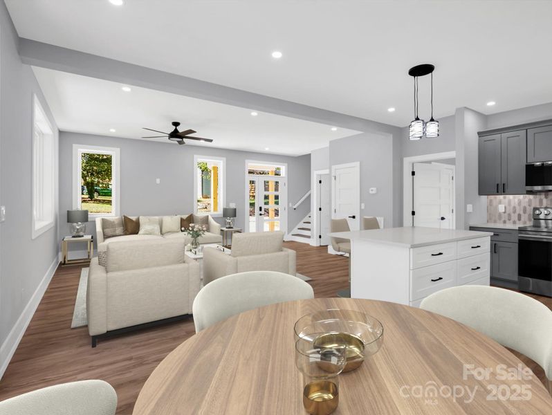 Furnished interior view inside a new home in , Asheville (Image 7).