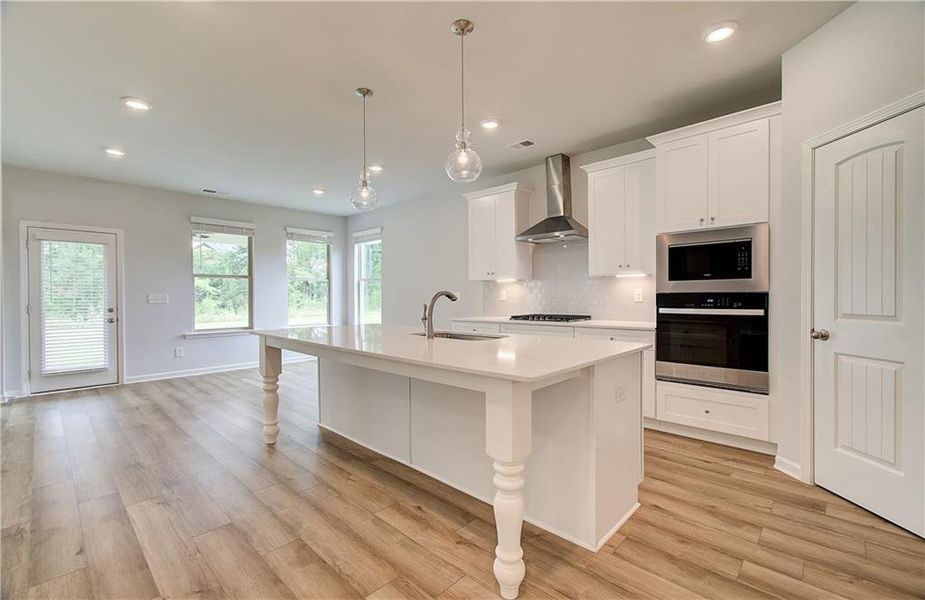 Furnished interior view inside a new home in Cambria at Traditions, Hampton (Image 4).