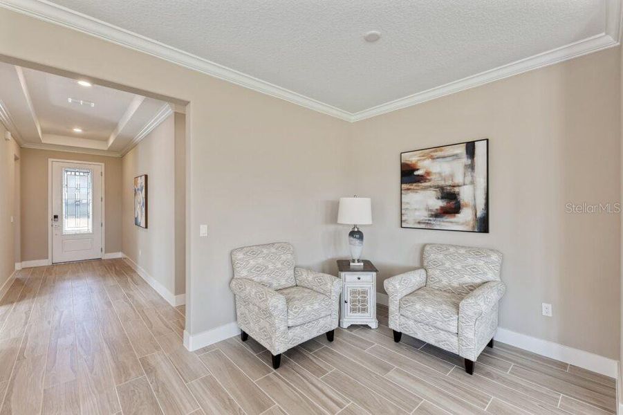 Furnished interior view inside a new home in Ocala Preserve, Ocala (Image 5). Furnished interior view inside a new home in Ocala Preserve, Ocala (Image 5).