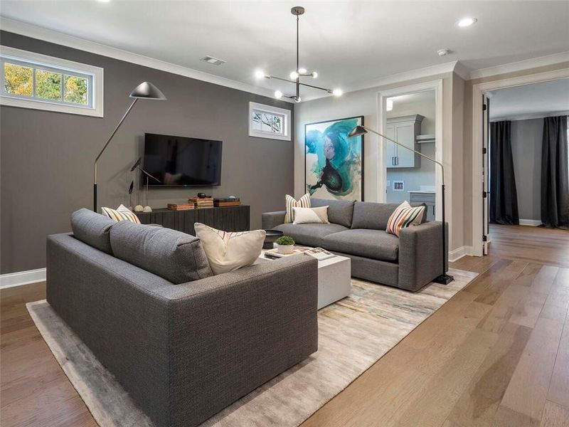 Furnished interior view inside a new home in , Suwanee (Image 7).