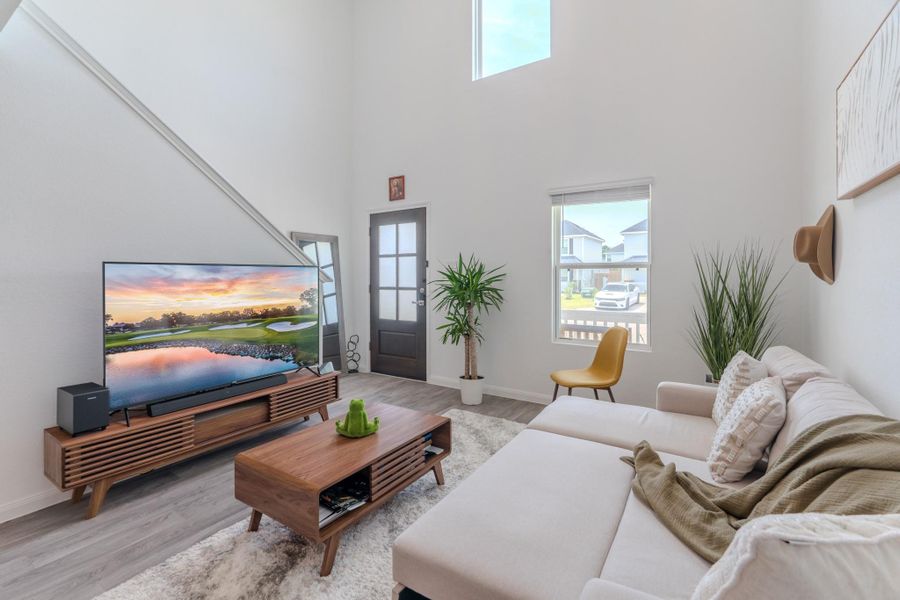 Designer finishes and neutral color palette throughout Designer finishes and neutral color palette throughout