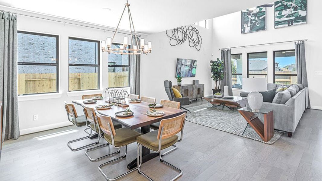 Furnished interior view inside a new home in Avalon at Cypress, Cypress (Image 18).