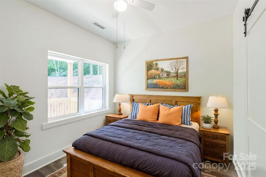 Furnished interior view inside a new home in , Lake Lure (Image 3).