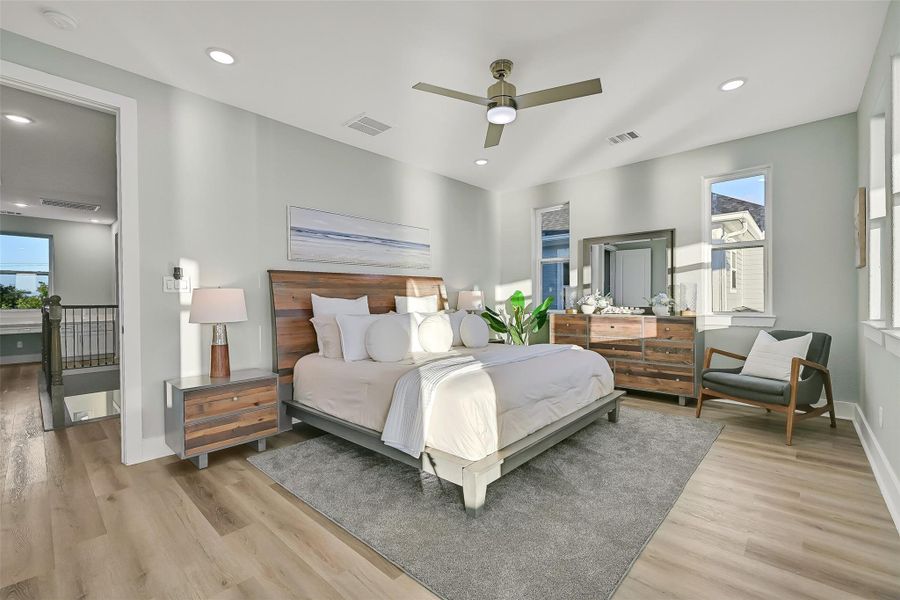Furnished interior view inside a new home in , Galveston (Image 16).