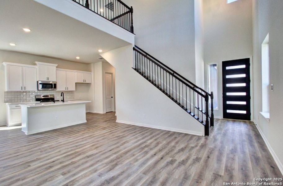 Furnished interior view inside a new home in Casinas at Gruene, New Braunfels (Image 4). Furnished interior view inside a new home in Casinas at Gruene, New Braunfels (Image 4).
