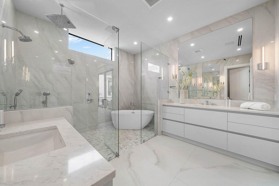 Furnished interior view inside a new home in , Delray Beach (Image 60). Furnished interior view inside a new home in , Delray Beach (Image 60).