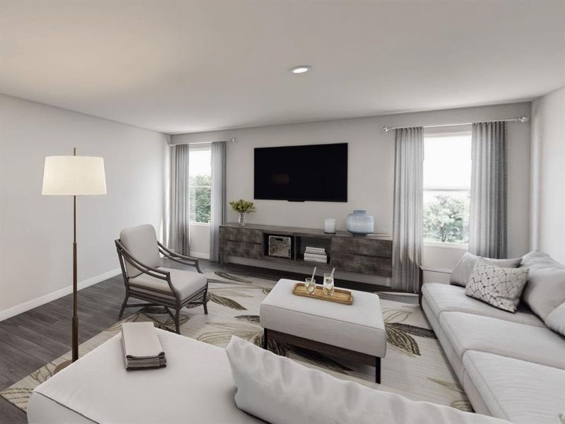 Furnished interior view inside a new home in Cresson Estates, Cresson (Image 6).