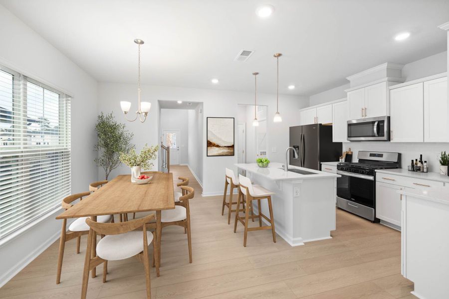 Furnished interior view inside a new home in Huxley, Apex (Image 4).