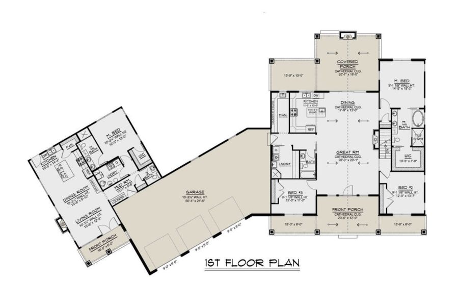 2D floor plan layout for the Atlas by Zeal Home Builders in Saddle Crest Estates, Weatherford, TX (Image 3).