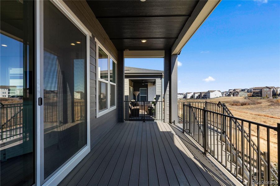 Exterior details and patio area of a home in , Castle Pines (Image 23). Exterior details and patio area of a home in , Castle Pines (Image 23).