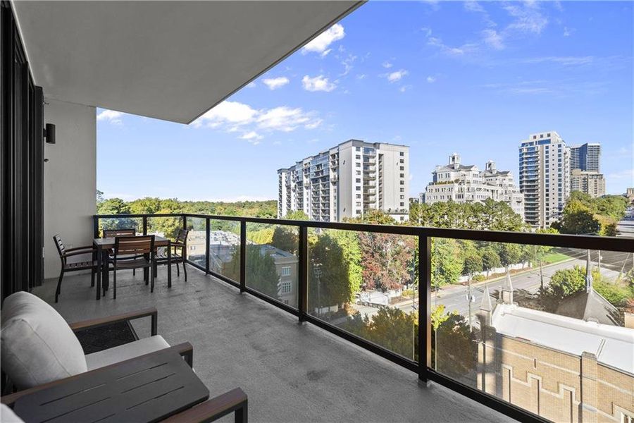 Exterior details and patio area of a home in The Dillon Buckhead, Atlanta (Image 2).