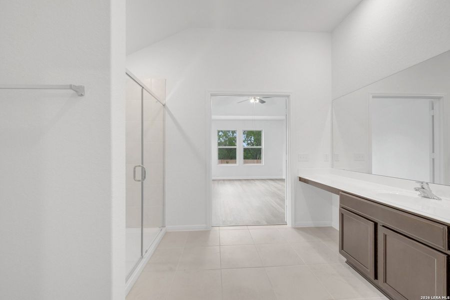 Furnished interior view inside a new home in Cinco Lakes, San Antonio (Image 8).