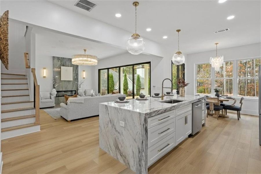 Furnished interior view inside a new home in , Canton (Image 47).