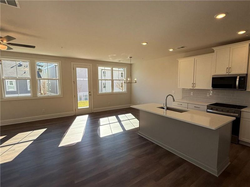 Furnished interior view inside a new home in , Marietta (Image 8). Furnished interior view inside a new home in , Marietta (Image 8).